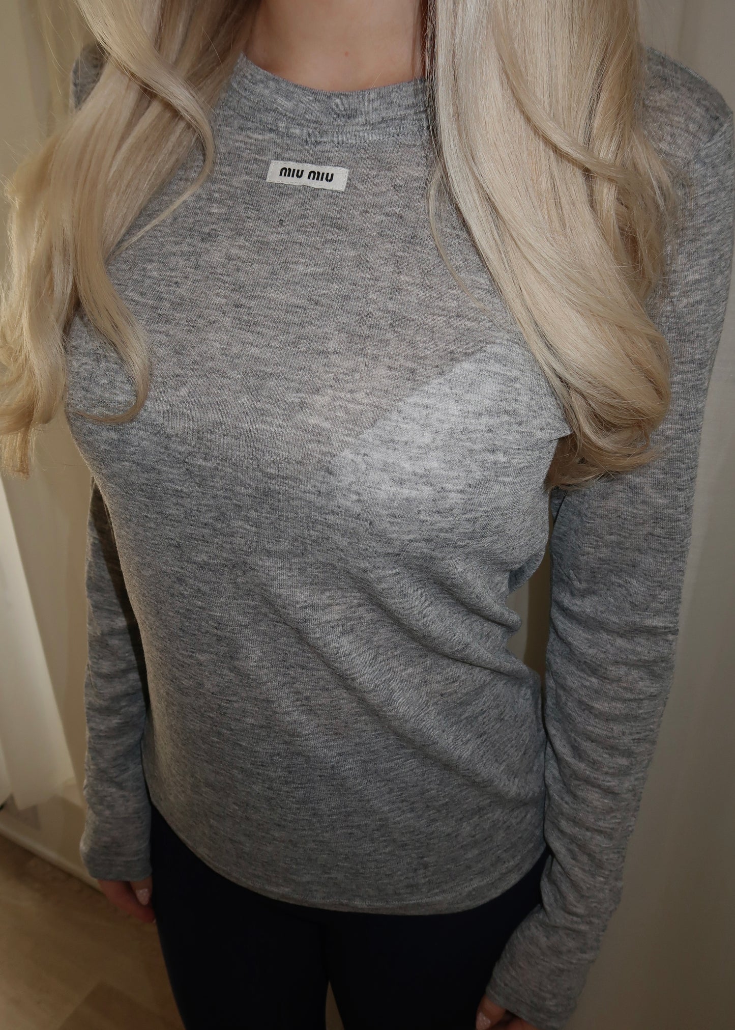 MIU LONG SLEEVE T-SHIRT