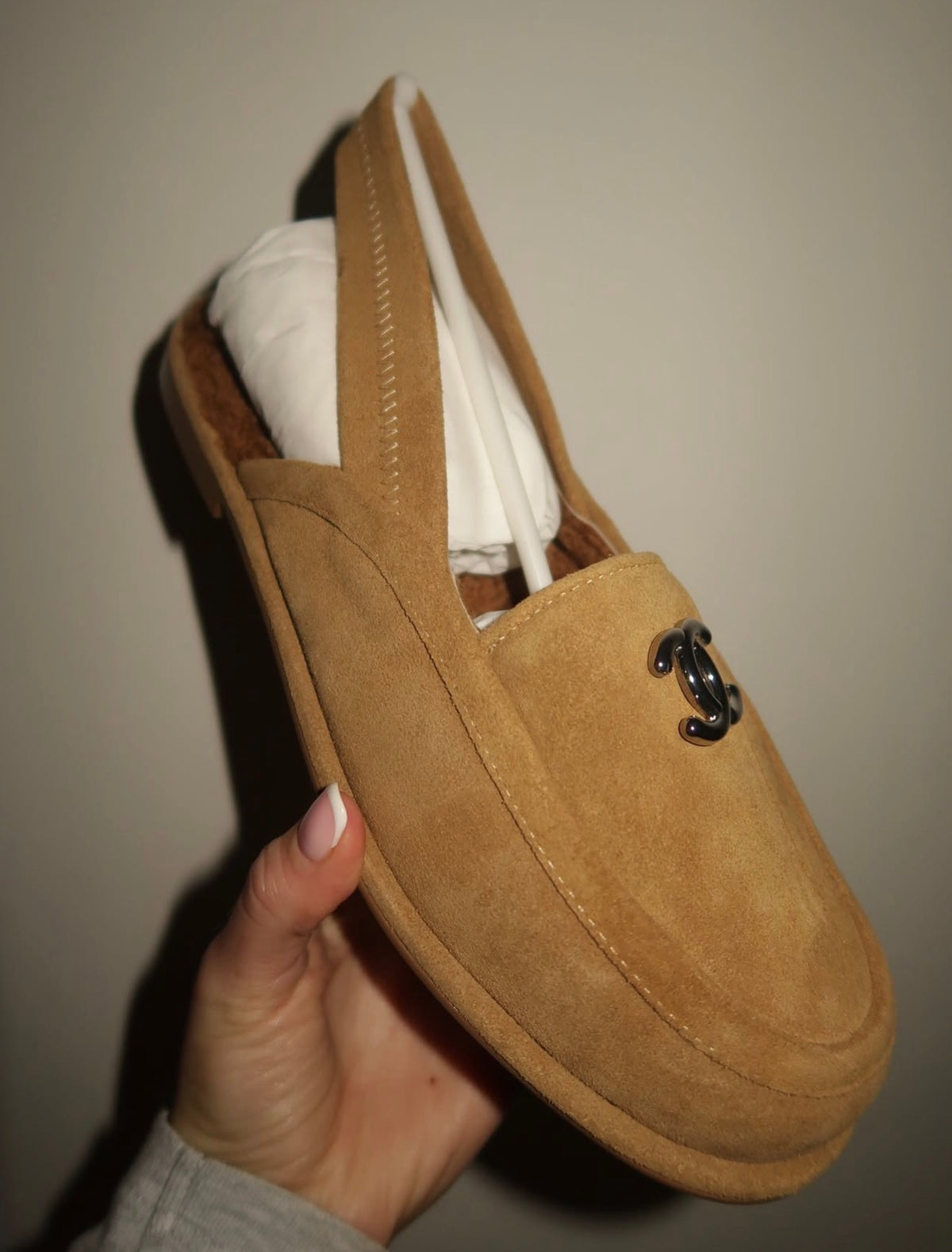 CC FUR SLINGBACK INSTOCK