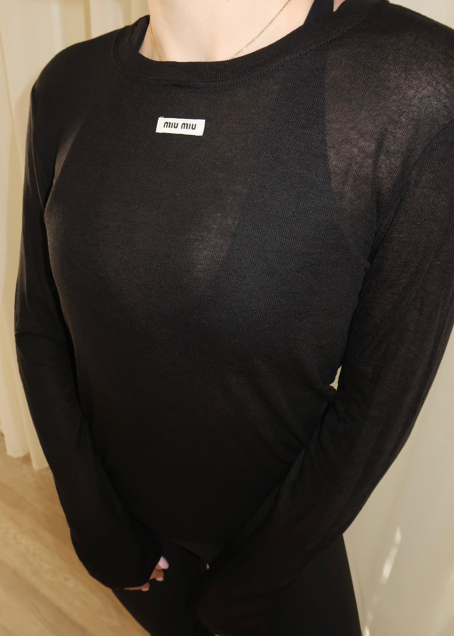 MIU LONG SLEEVE T-SHIRT