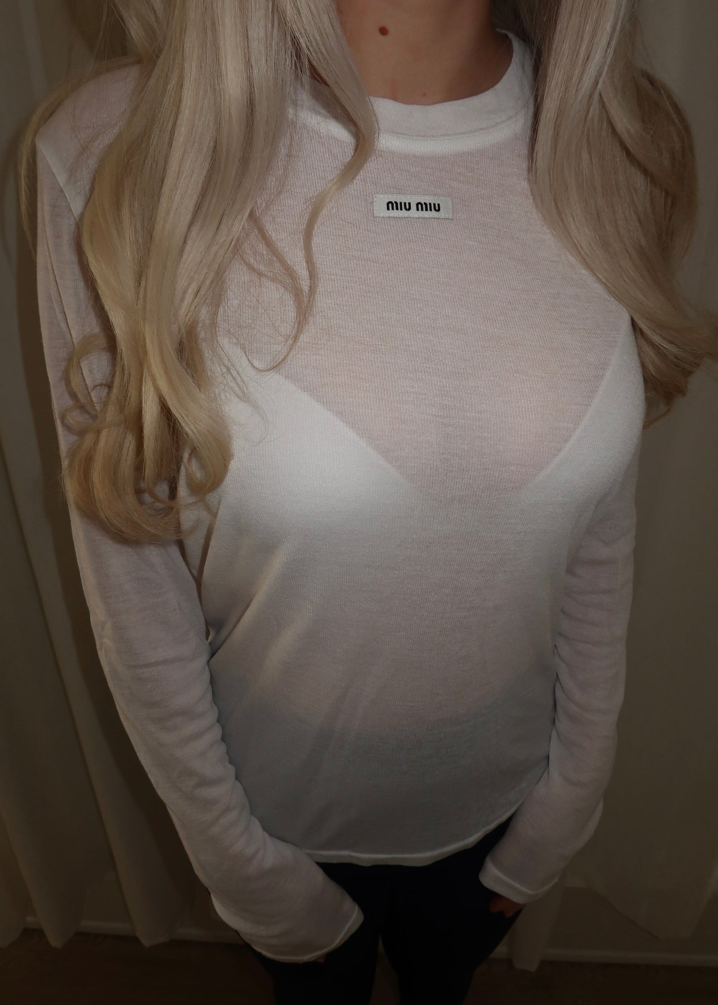 MIU LONG SLEEVE T-SHIRT